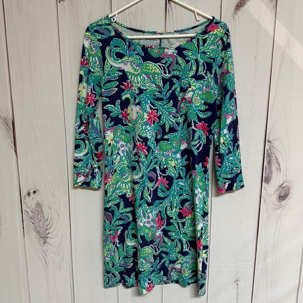 Lilly Pulitzer Marlow T-Shirt Dress‎ Small Trunk Show Pima Cotton EUC